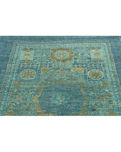 Tappeto Mamlouk Pakistan azzurro verde 120x186