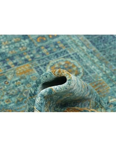 Tappeto Mamlouk Pakistan azzurro verde 120x186