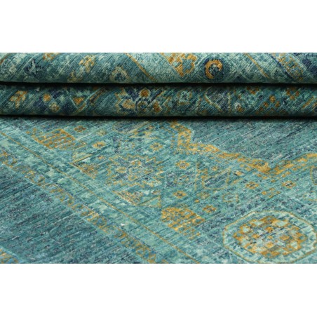 Tappeto Mamlouk Pakistan azzurro verde 120x186