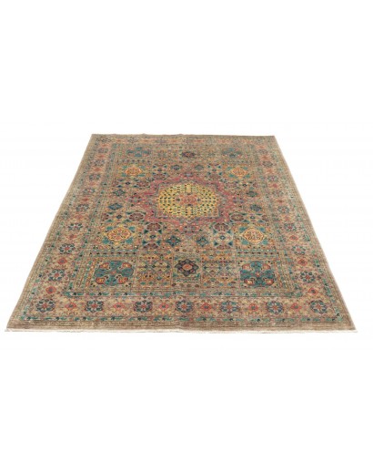 Tappeto Mamlouk Pakistan azzurro grigio 150x199
