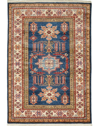 Tappeto Kazak Fine Pakistan marrone giallo 103x148