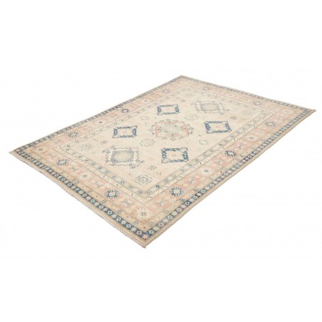 Tappeto Kazak Afghanistan bianco grigio 148x201