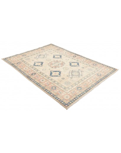 Tappeto Kazak Afghanistan bianco grigio 148x201
