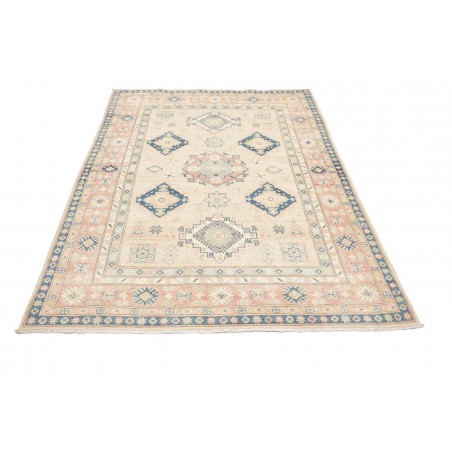 Tappeto Kazak Afghanistan bianco grigio 148x201