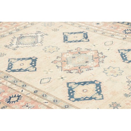 Tappeto Kazak Afghanistan bianco grigio 148x201