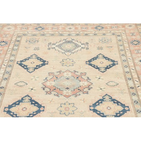 Tappeto Kazak Afghanistan bianco grigio 148x201