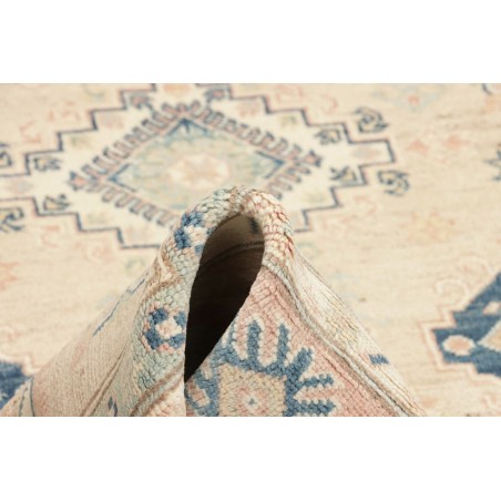 Tappeto Kazak Afghanistan bianco grigio 148x201