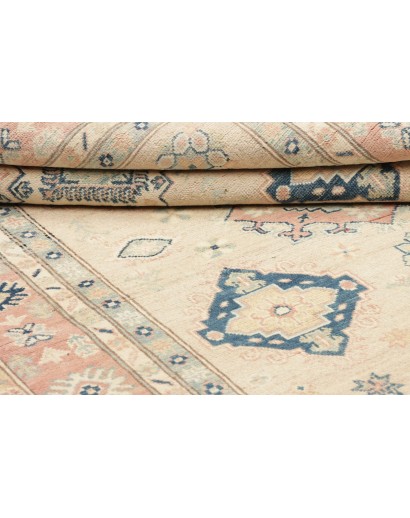 Tappeto Kazak Afghanistan bianco grigio 148x201