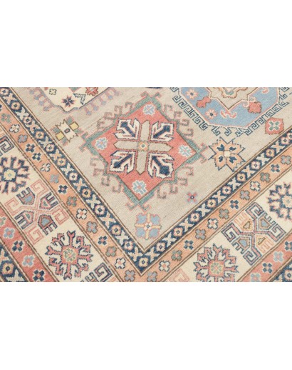 Tappeto Kazak Afghanistan bianco grigio 203x294