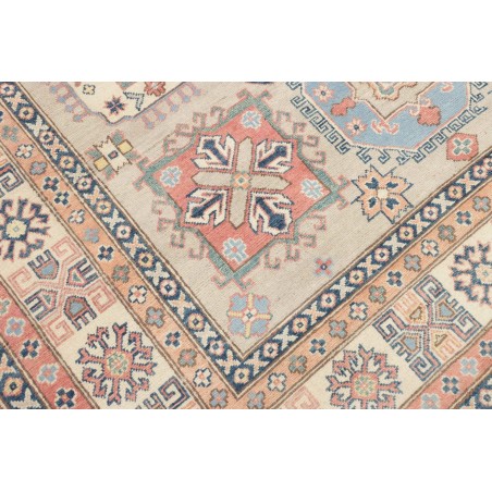 Tappeto Kazak Afghanistan bianco grigio 203x294