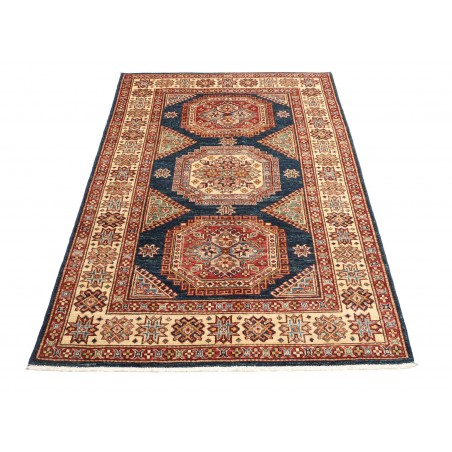 Tappeto Kazak Fine Pakistan marrone grigio 123x181