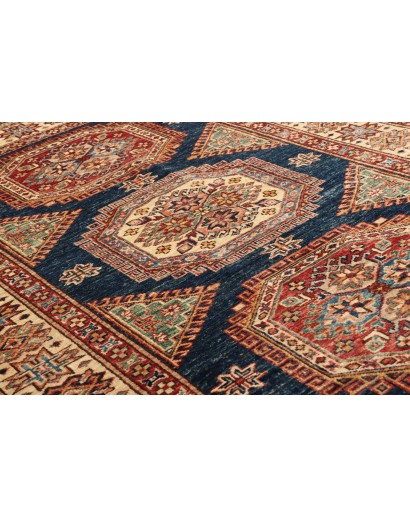 Tappeto Kazak Fine Pakistan marrone grigio 123x181