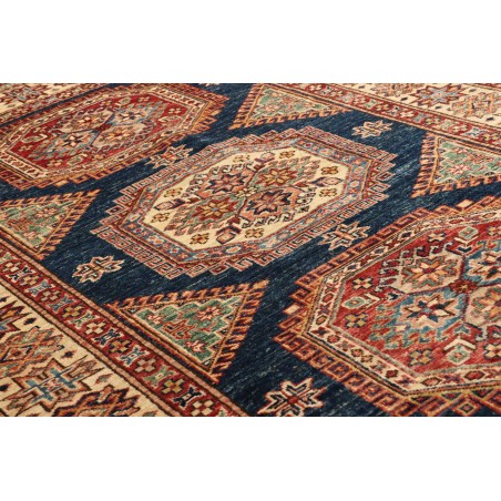 Tappeto Kazak Fine Pakistan marrone grigio 123x181