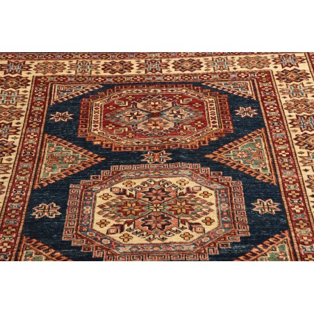 Tappeto Kazak Fine Pakistan marrone grigio 123x181