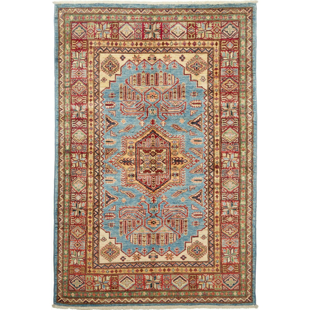 Tappeto Kazak Fine Pakistan marrone grigio 120x179