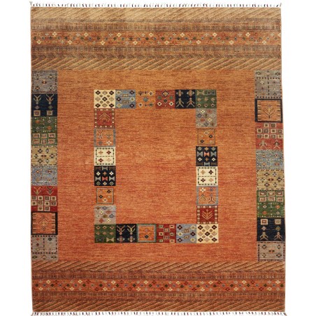 Tappeto Siva Pakistan marrone grigio 209x250