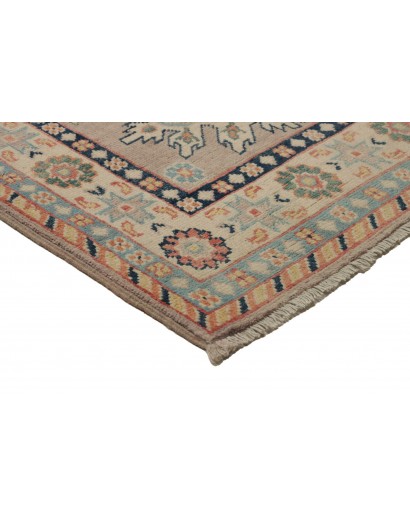 Tappeto Kazak Afghanistan beige azzurro 71x318