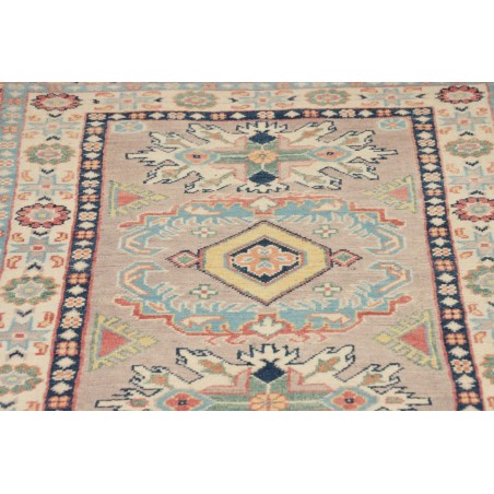 Tappeto Kazak Afghanistan beige azzurro 71x318