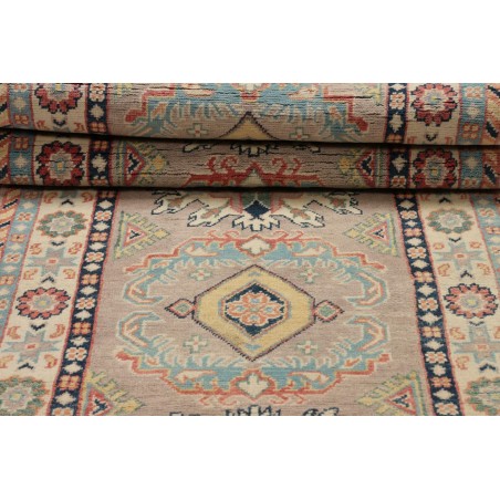 Tappeto Kazak Afghanistan beige azzurro 71x318