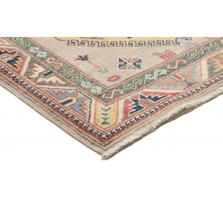 Tappeto Kazak Afghanistan bianco azzurro 86x307