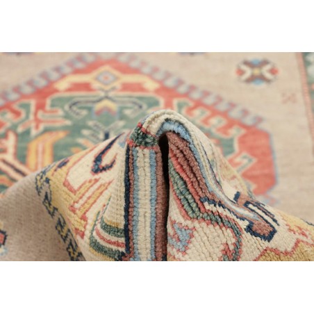 Tappeto Kazak Afghanistan bianco azzurro 86x307