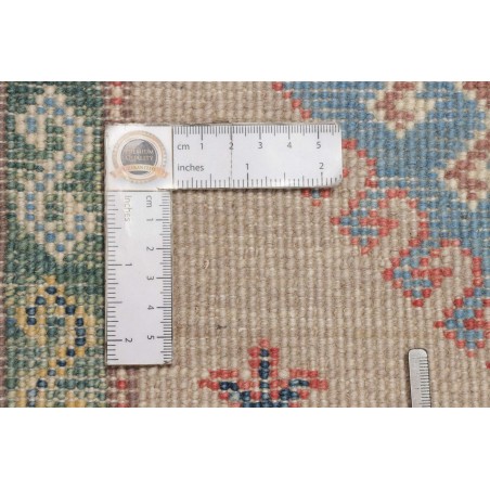 Tappeto Kazak Afghanistan bianco azzurro 86x307