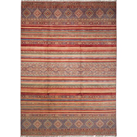 Tappeto Samarkand Pakistan bianco marrone 249x351
