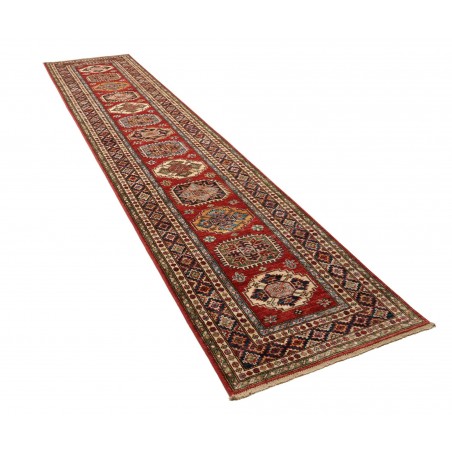 Tappeto Kazak Fine Pakistan marrone grigio 82x401