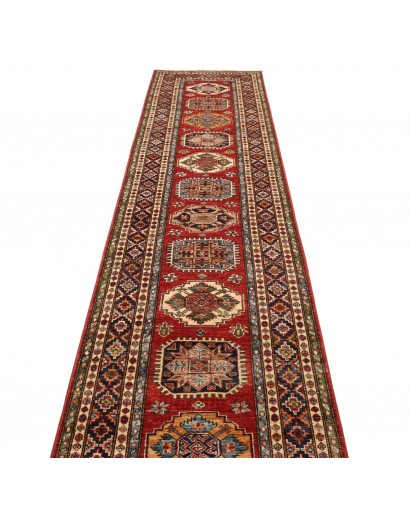 Tappeto Kazak Fine Pakistan marrone grigio 82x401
