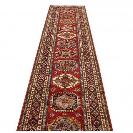 Tappeto Kazak Fine Pakistan marrone grigio 82x401