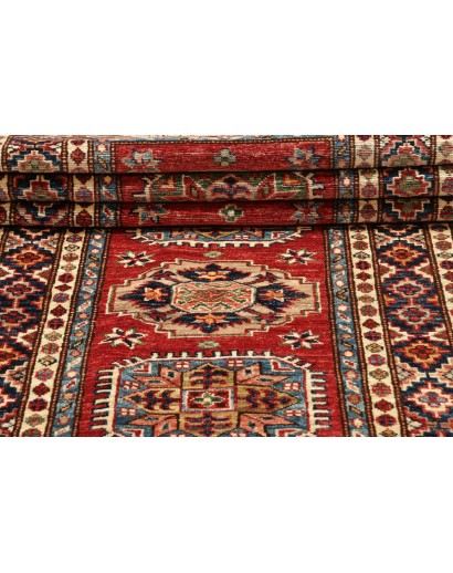 Tappeto Kazak Fine Pakistan marrone grigio 82x401