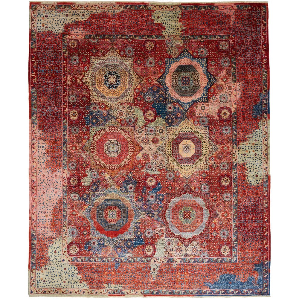 Tappeto Mamlouk Pakistan marrone arancione 246x300 Tappeto Mamlouk Pakistan marrone arancione 246x300