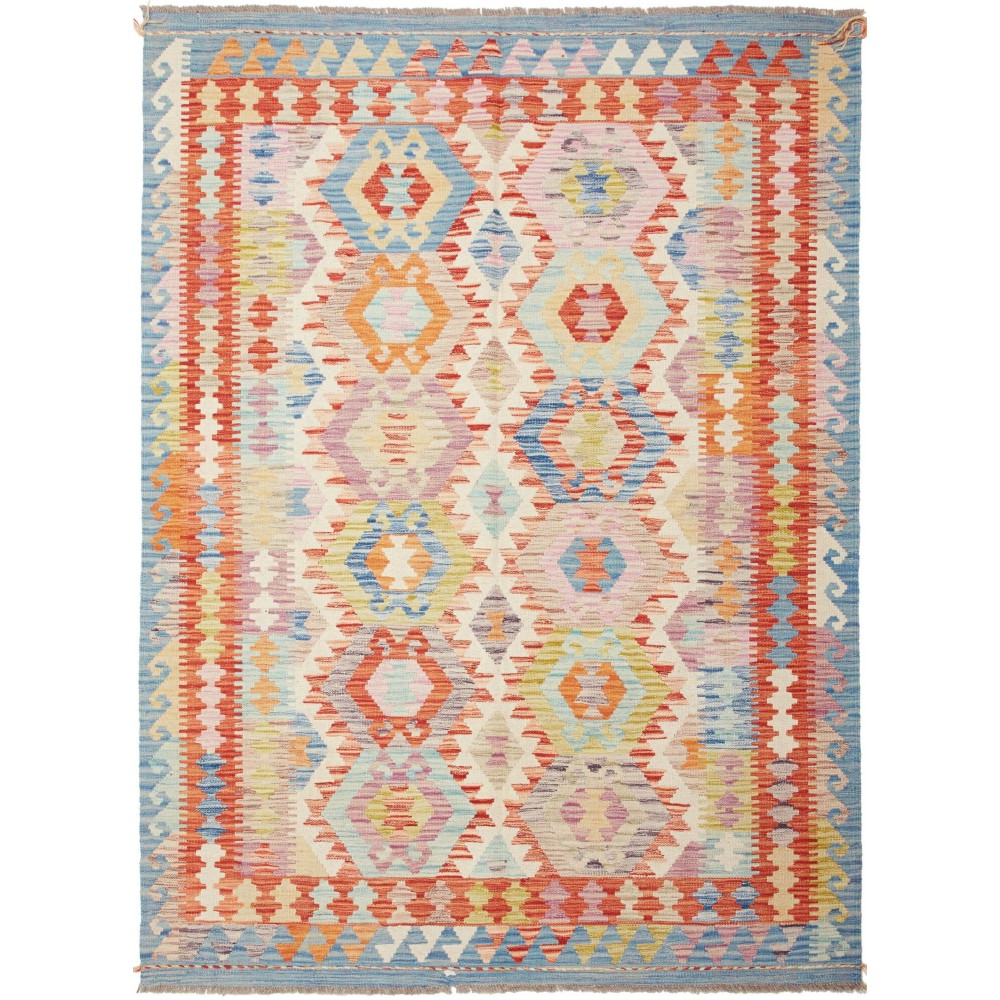 Tappeto Kilim Afghanistan beige marrone 147x200