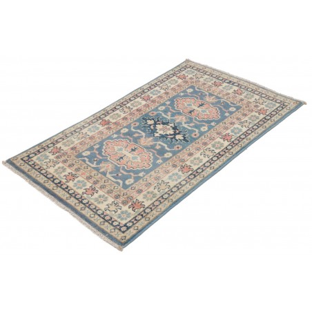 Tappeto Kazak Afghanistan beige azzurro 77x130