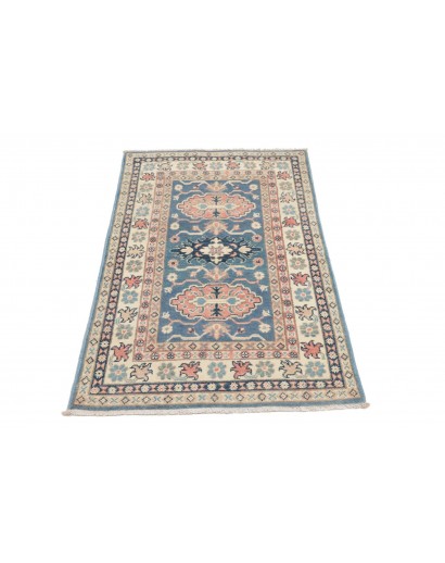 Tappeto Kazak Afghanistan beige azzurro 77x130
