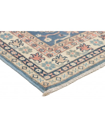 Tappeto Kazak Afghanistan beige azzurro 77x130