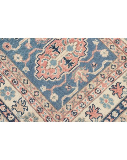 Tappeto Kazak Afghanistan beige azzurro 77x130
