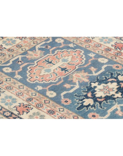 Tappeto Kazak Afghanistan beige azzurro 77x130
