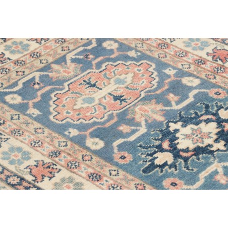 Tappeto Kazak Afghanistan beige azzurro 77x130