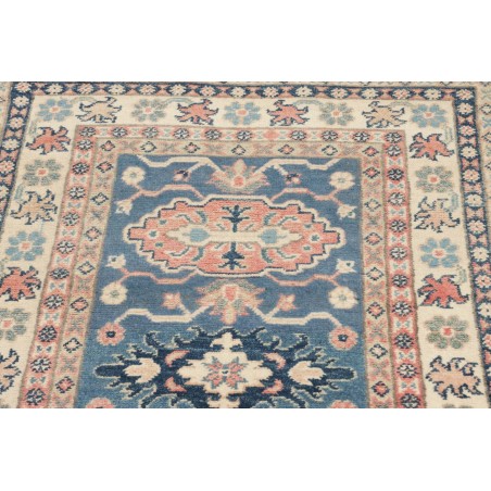 Tappeto Kazak Afghanistan beige azzurro 77x130