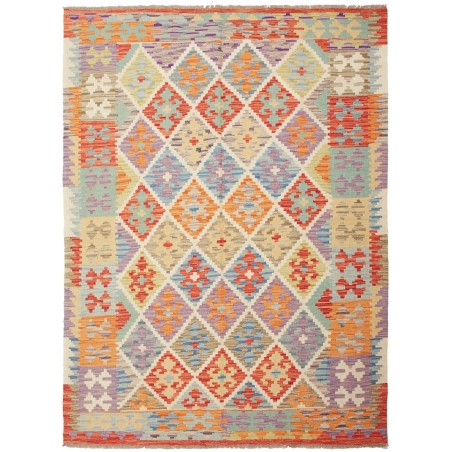 Tappeto Kilim Afghanistan marrone beige 148x205