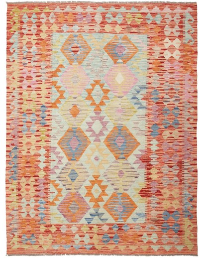 Tappeto Kilim Afghanistan marrone 148x192