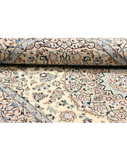 Tappeto Nain 9La Persia beige bianco 130x218