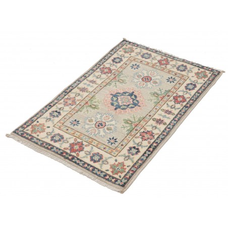 Tappeto Kazak Afghanistan beige azzurro 61x90