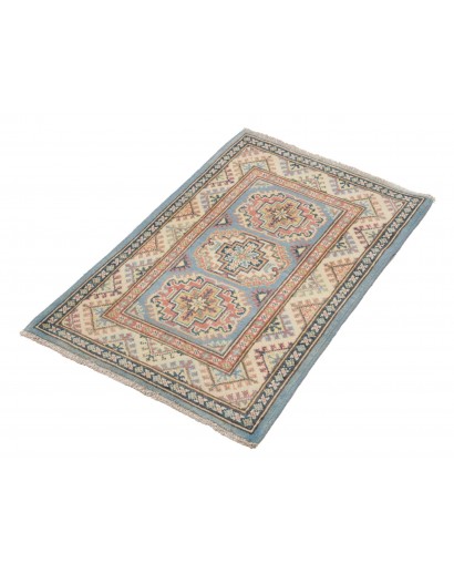 Tappeto Kazak Afghanistan azzurro 61x89