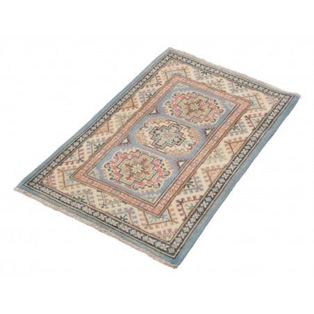 Tappeto Kazak Afghanistan azzurro 61x89