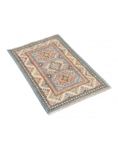 Tappeto Kazak Afghanistan azzurro 61x89