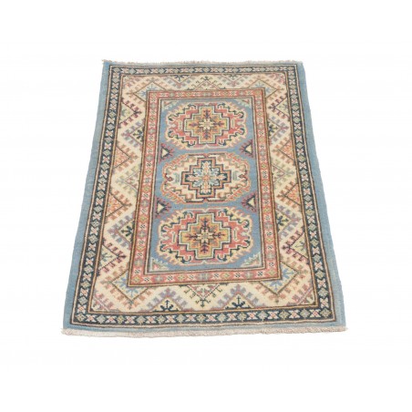 Tappeto Kazak Afghanistan azzurro 61x89