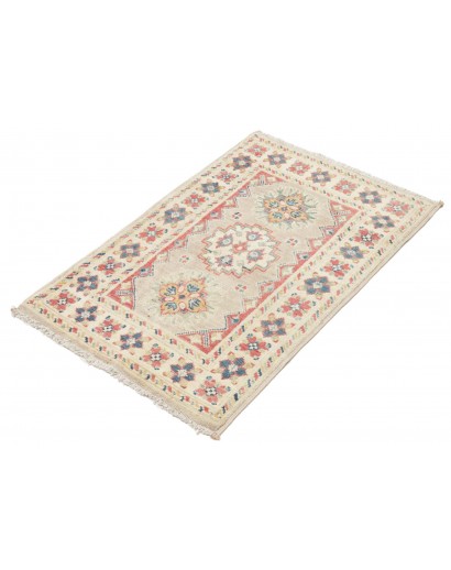 Tappeto Kazak Afghanistan marrone azzurro 61x96