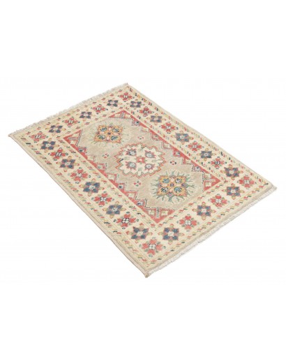 Tappeto Kazak Afghanistan marrone azzurro 61x96
